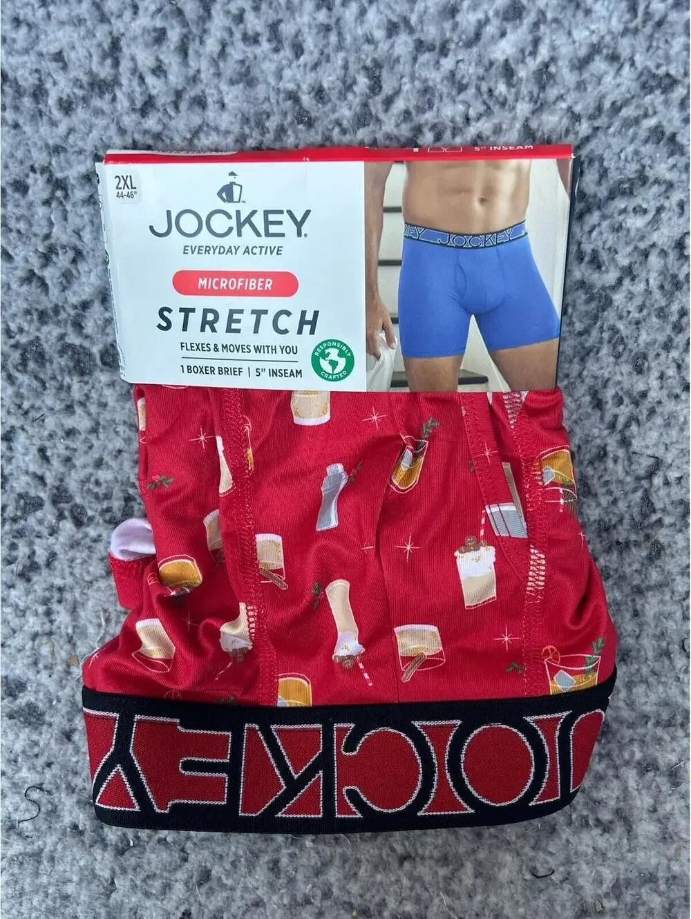 MEN'S JOCKEY BOXER BRIEFS SIZE 2XL (44-46) 5